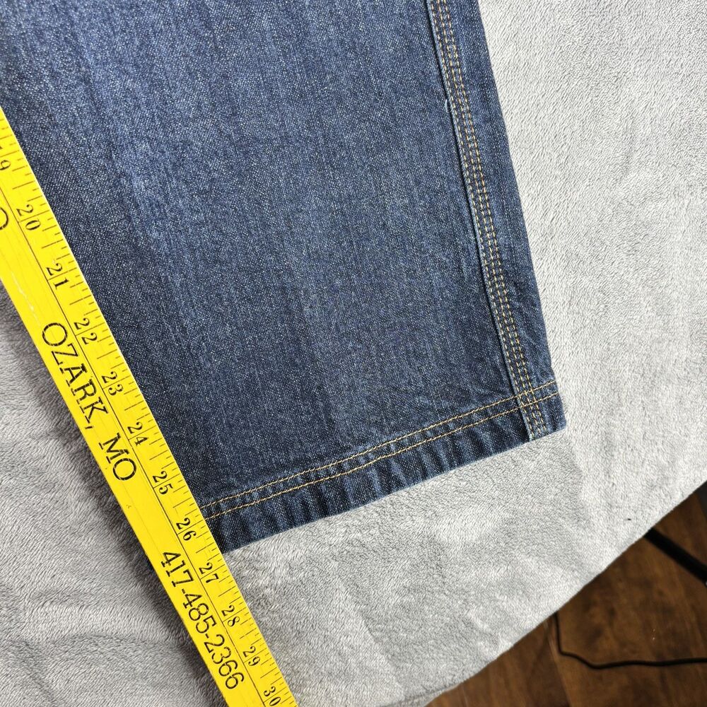 Duluth Trading Flex Ballroom Jeans Mens 38x27 Straight Fit Stretch Denim Pants - Picture 7 of 10